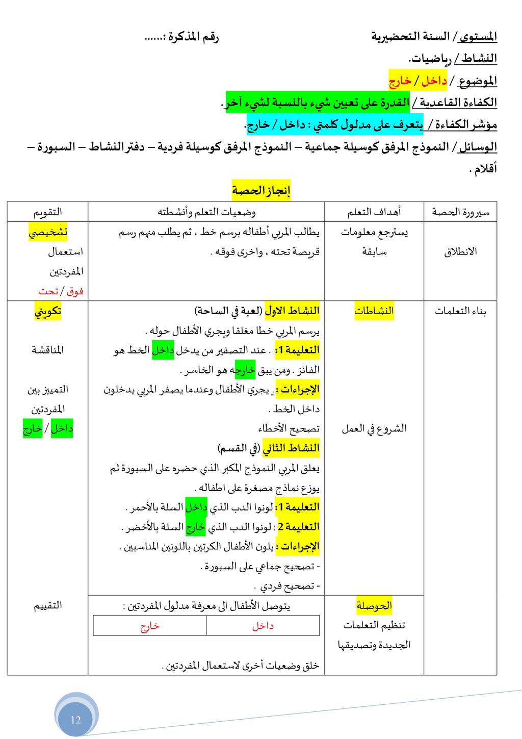 التّحضيري