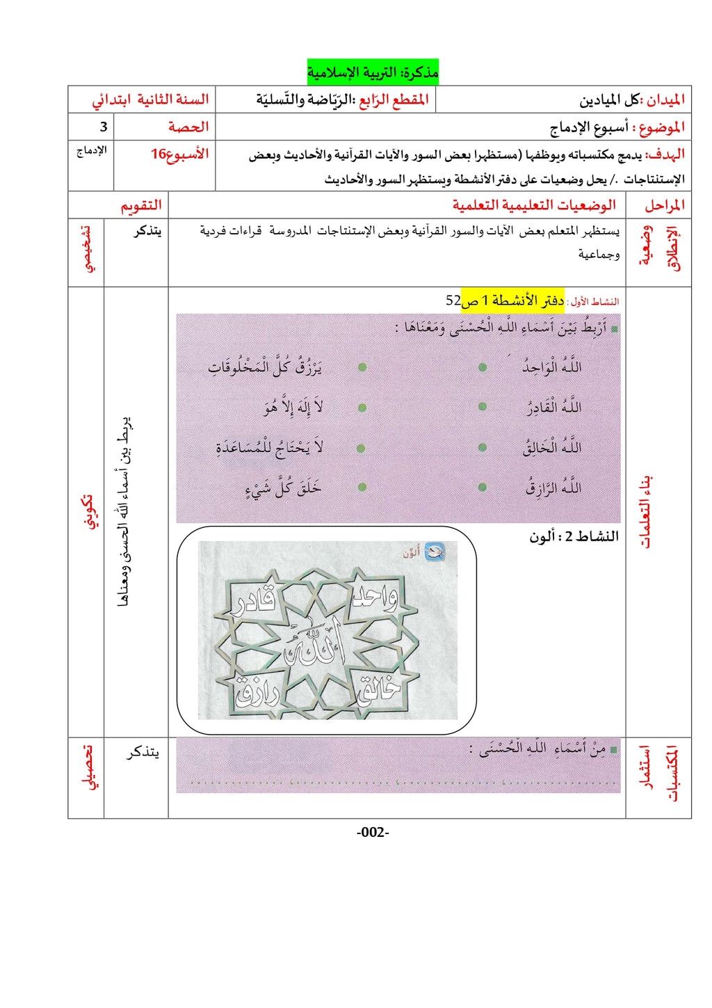 السنة الثّانية