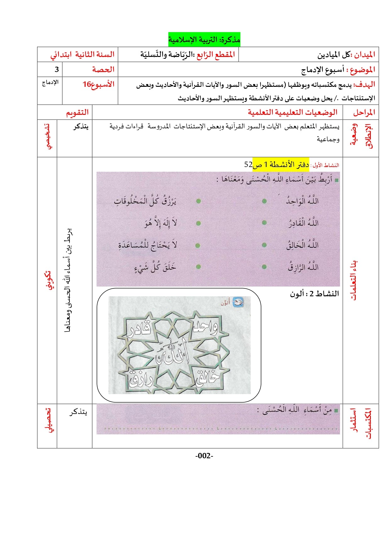 السنة الثّانية