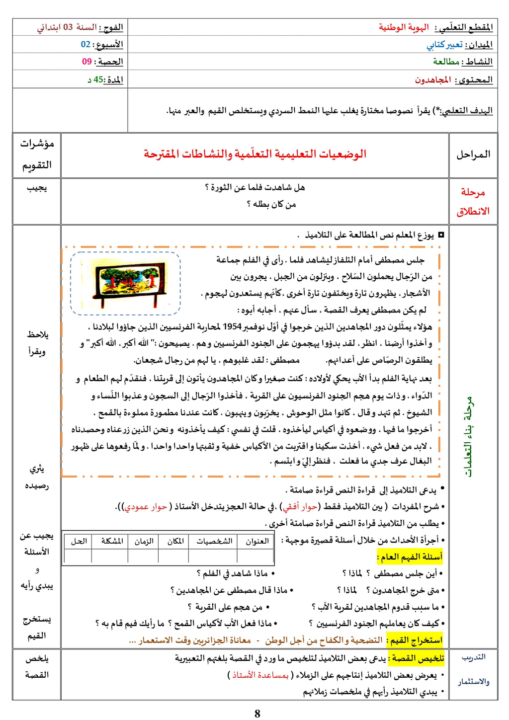 السّنة الثّالثة