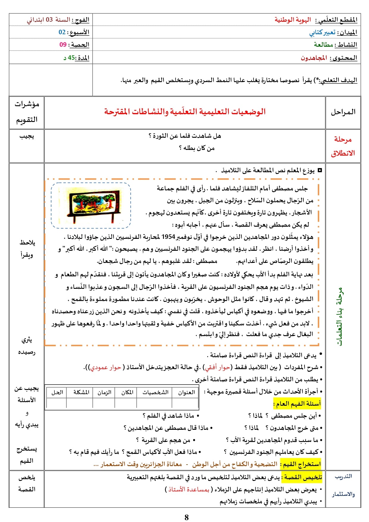 السّنة الثّالثة