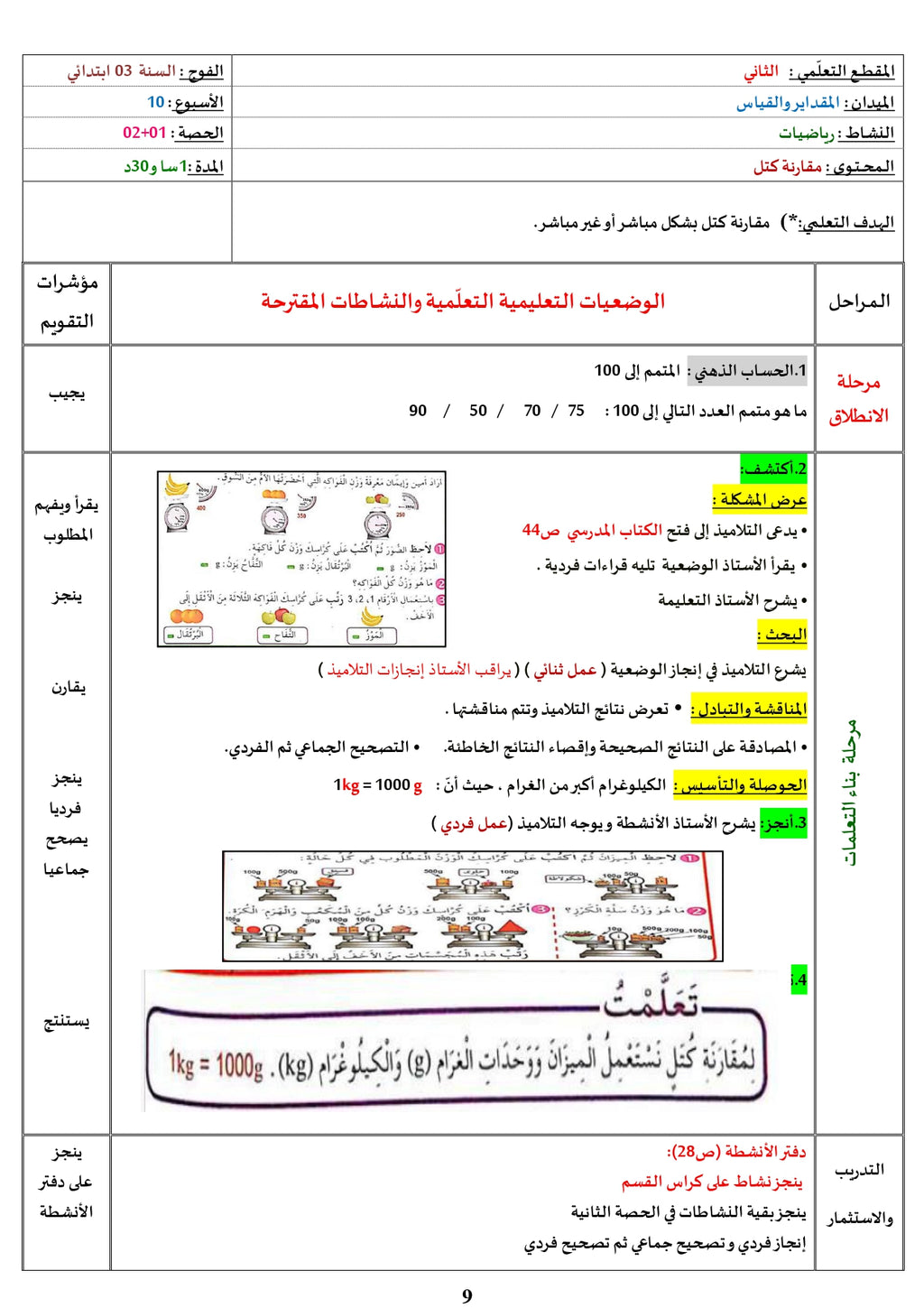 السّنة الثّالثة
