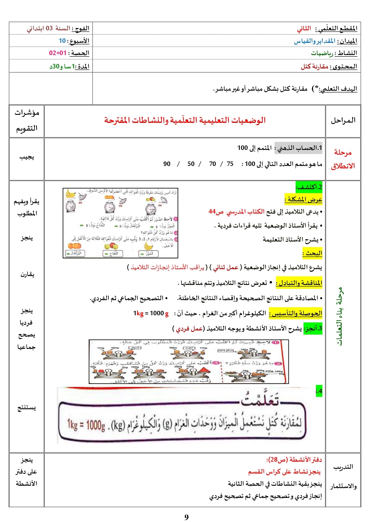 السّنة الثّالثة