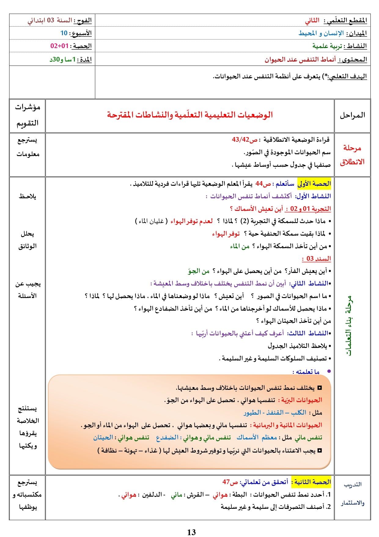 السّنة الثّالثة