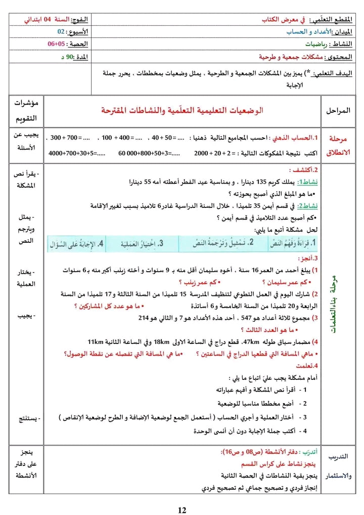 السّنة الرّابعة