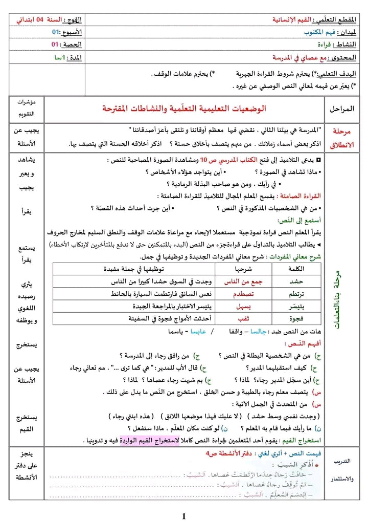 السّنة الرّابعة